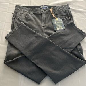 Democracy "Ab"solution Women's Gray/Charcoal Wash, Mid-Rise Stretch Denim